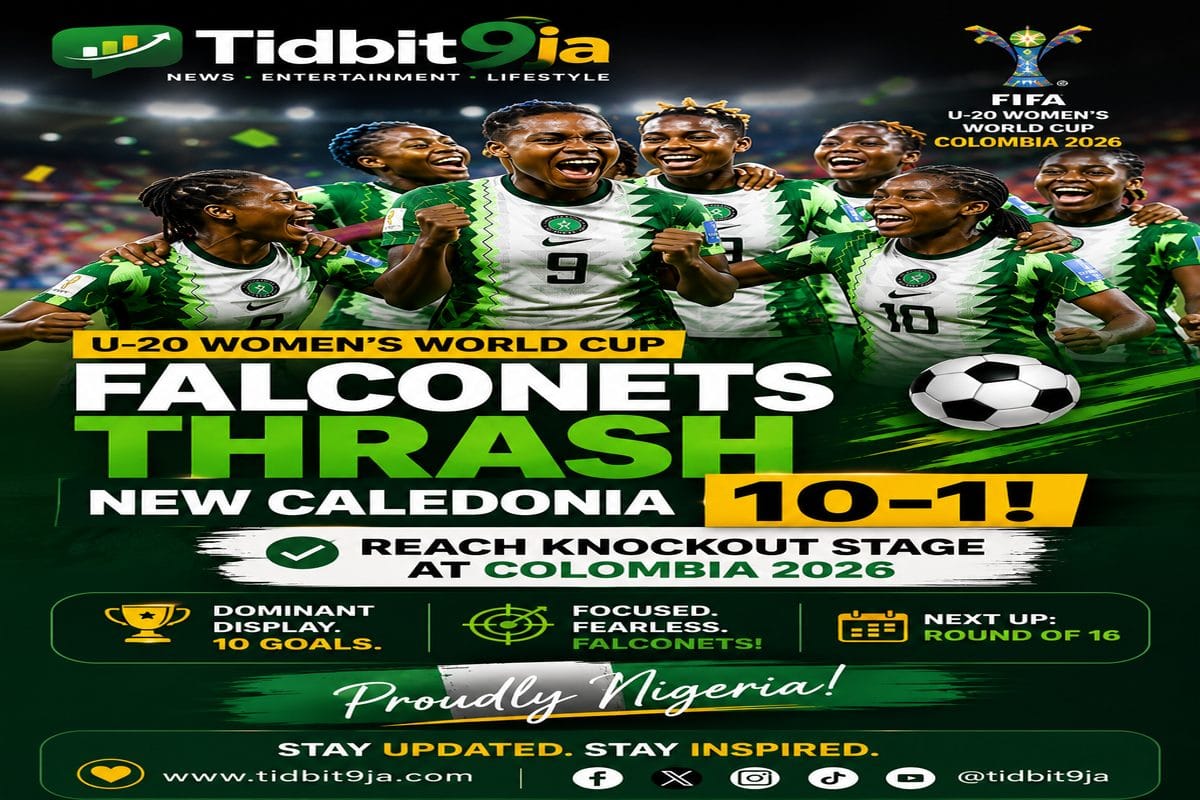 Nigeria Falconets celebrate 10-1 victory over New Caledonia at U-20 Women’s World Cup