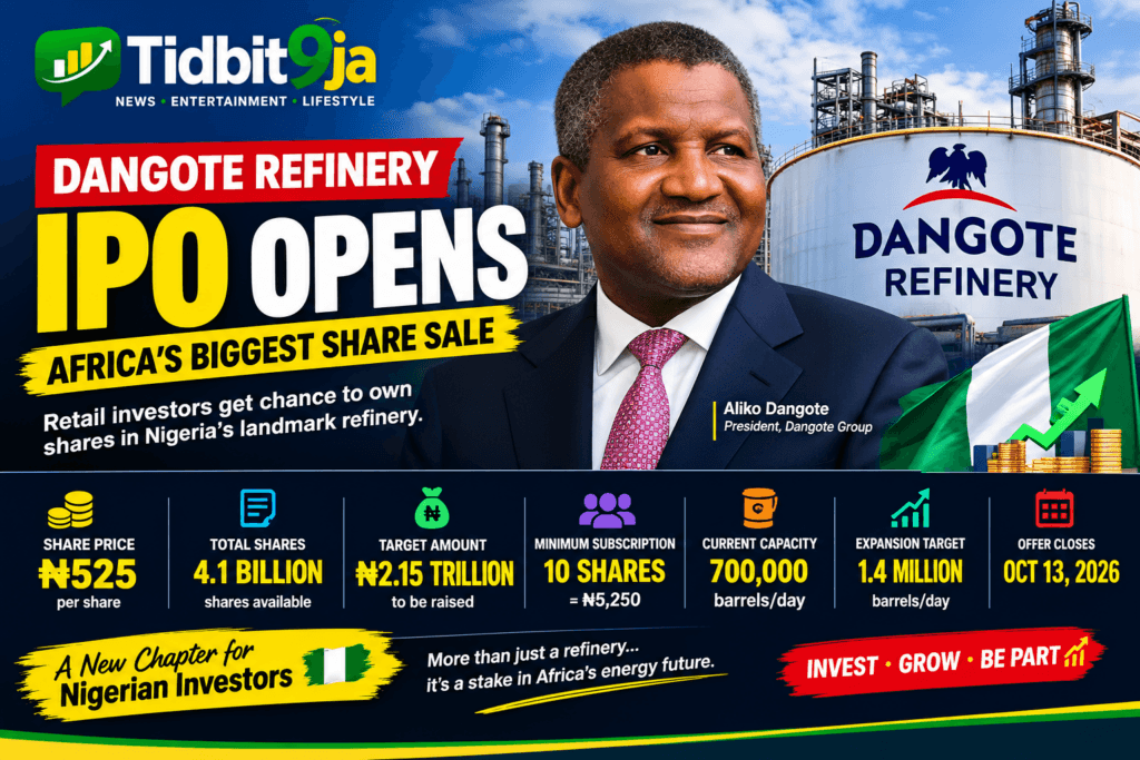 DANGOTE REFINERY IPO IS LIVE!